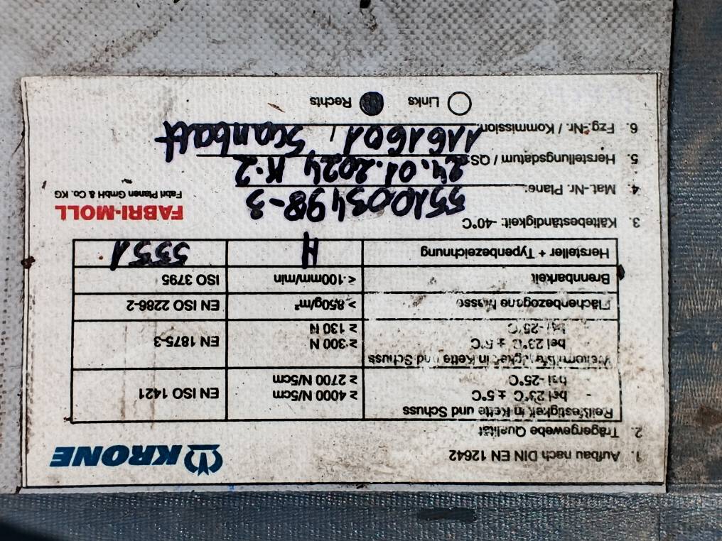 Schmitz Krone для тент Schmitz Krone для тент