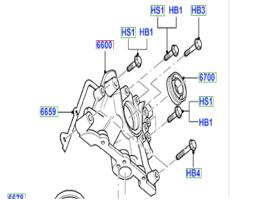 Насос масляный для FORD FIESTA 2001-2008  запчасти бу